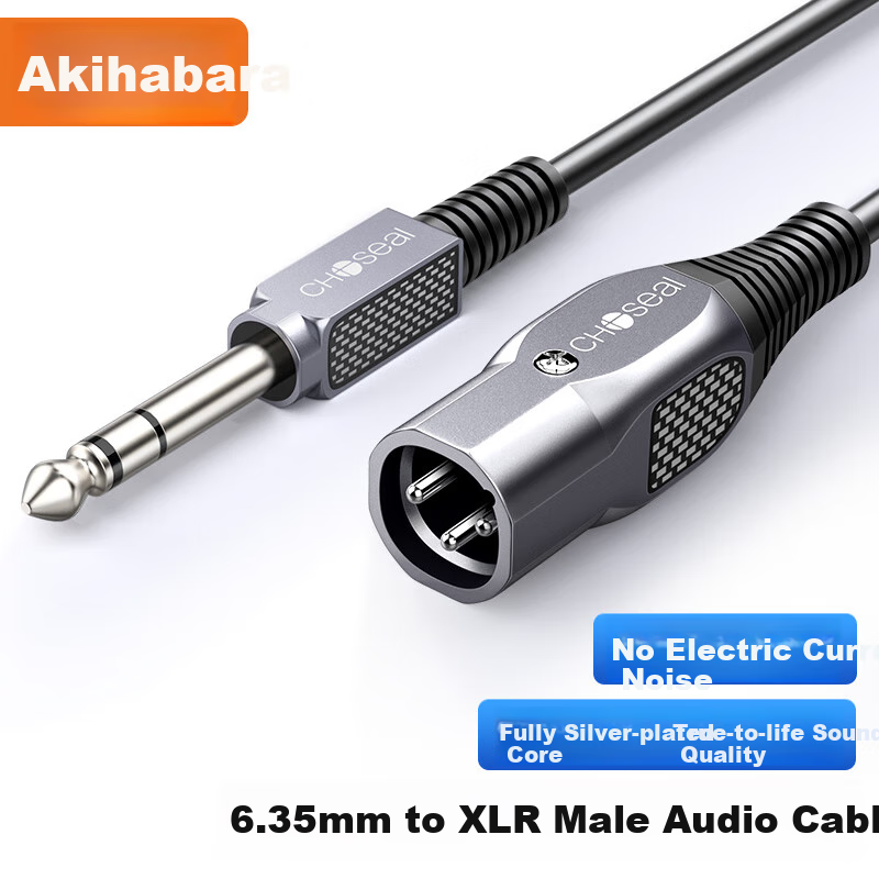CHOSEAL 6.5mm to XLR Male Audio Cable - Graphene Shielded