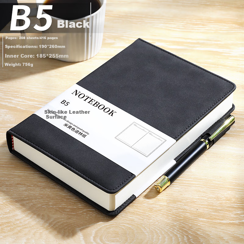 Longe Leather Notebook - 416 Pages Sheepskin Diary