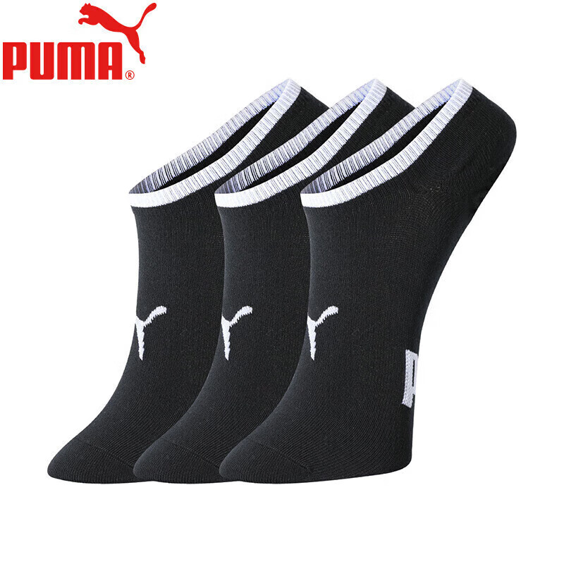 PUMA Women's Casual Boat Socks 3-Pack