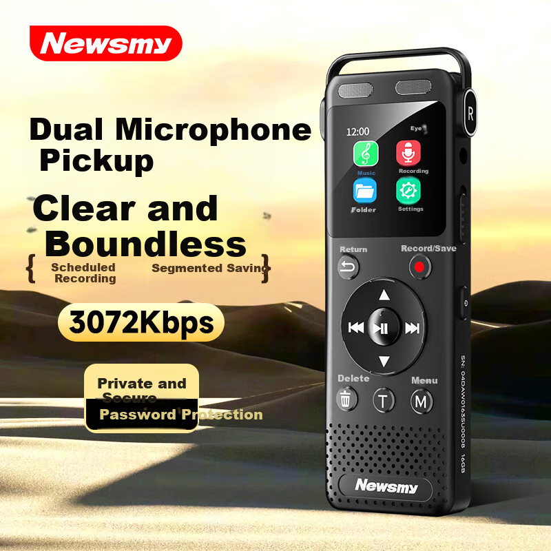 Newsmy G7 Voice Recorder 30-Day Battery