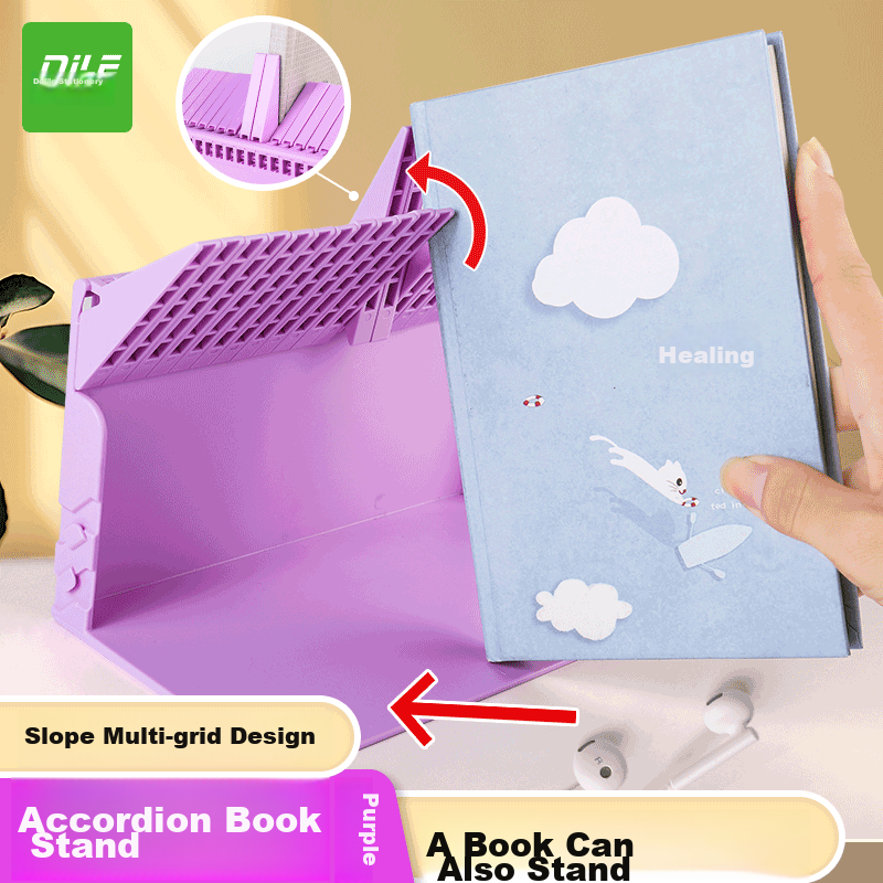 DiLe Accordion Book Stand - Beige