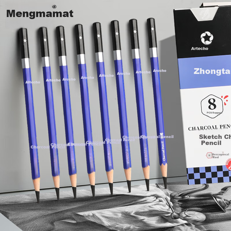 Mont Marte Yikou Sketch Pencils - Charcoal Art Drawing Set