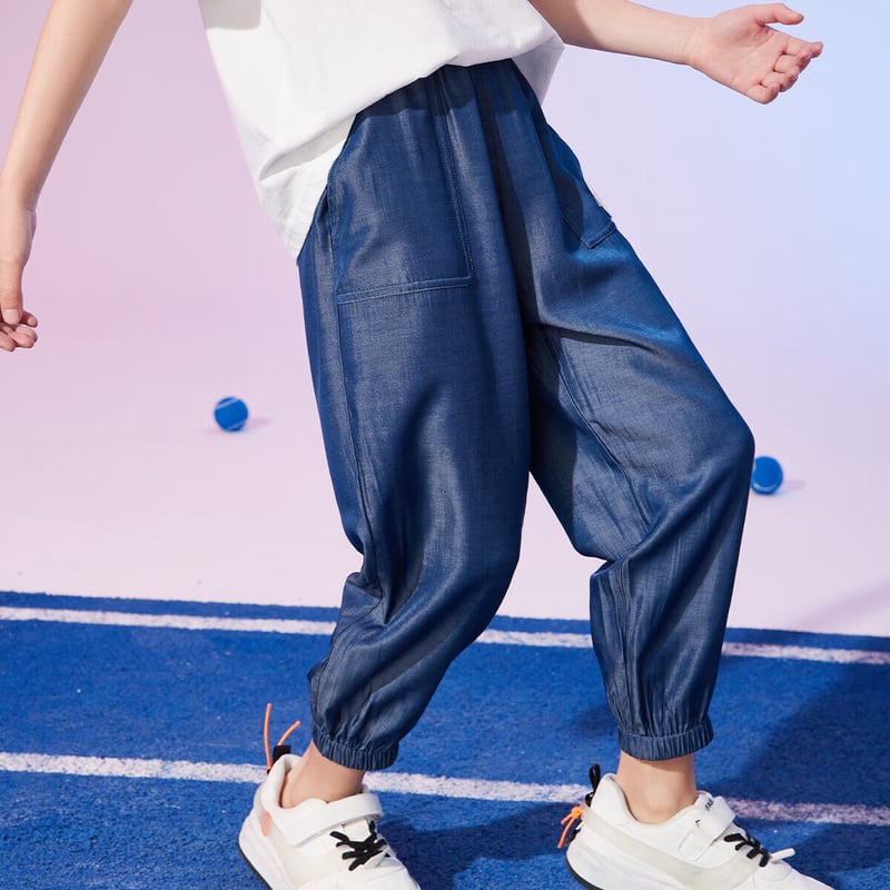 ASK JUNIOR Boys' Faux Tencel Denim Pants