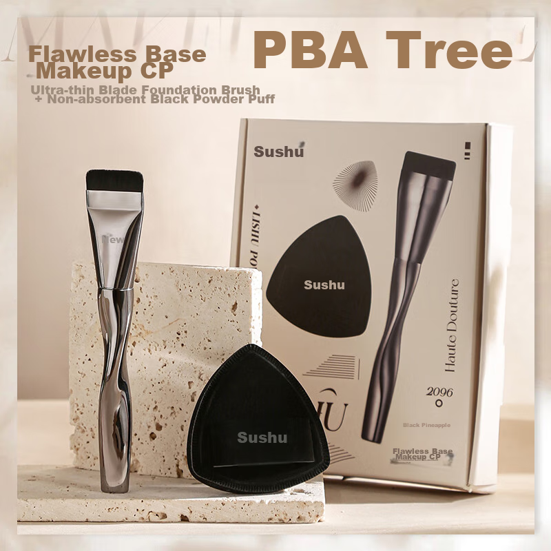 Lishu Foundation Brush - Black Pineapple Po