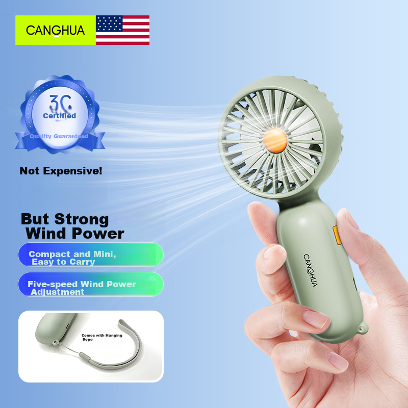 CangHua Handheld Mini Fan - Powerful & Quiet