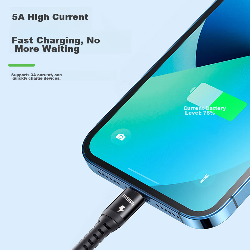 MSSM 20W PD Fast Charging Cable for iPhone