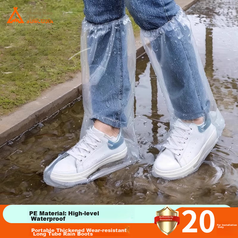 Suncojia Disposable Rain Shoe Covers, 20-Pack