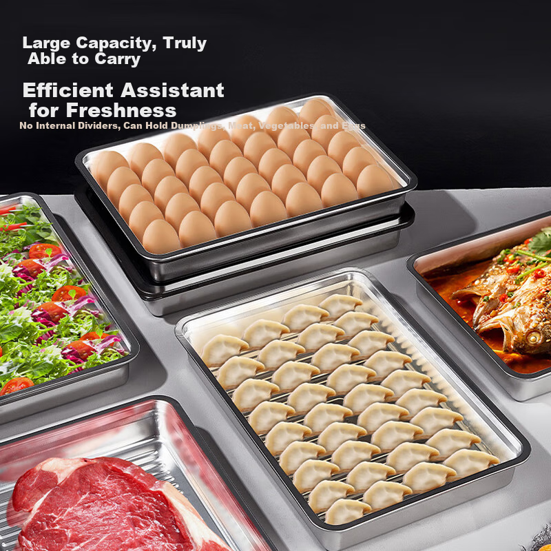 AOmeiyou 304 Stainless Steel Dumpling Box