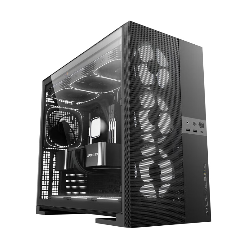 GeometricFuture Model5 Iron Fan Black And Gray