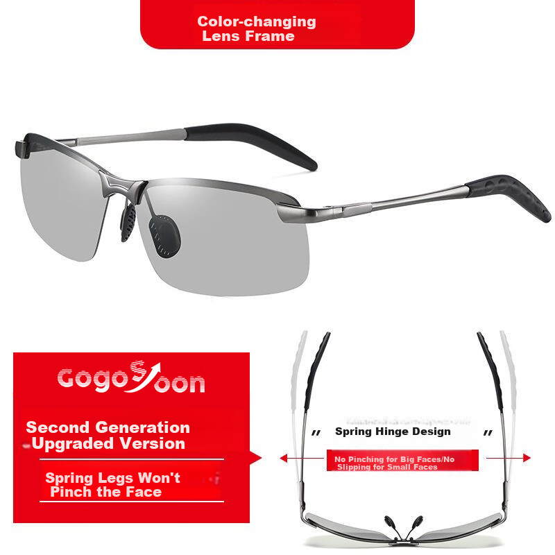 GOGOSOON Polarized Color-Changing Sunglasses for Men