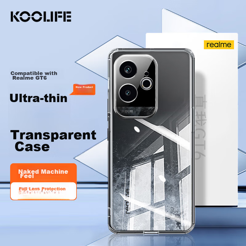 KOOLIFE Transparent Soft Shell for Realme Neo7 Turbo