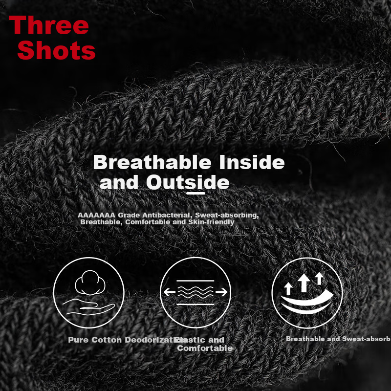 THREEGUN Jian Series Cotton Socks