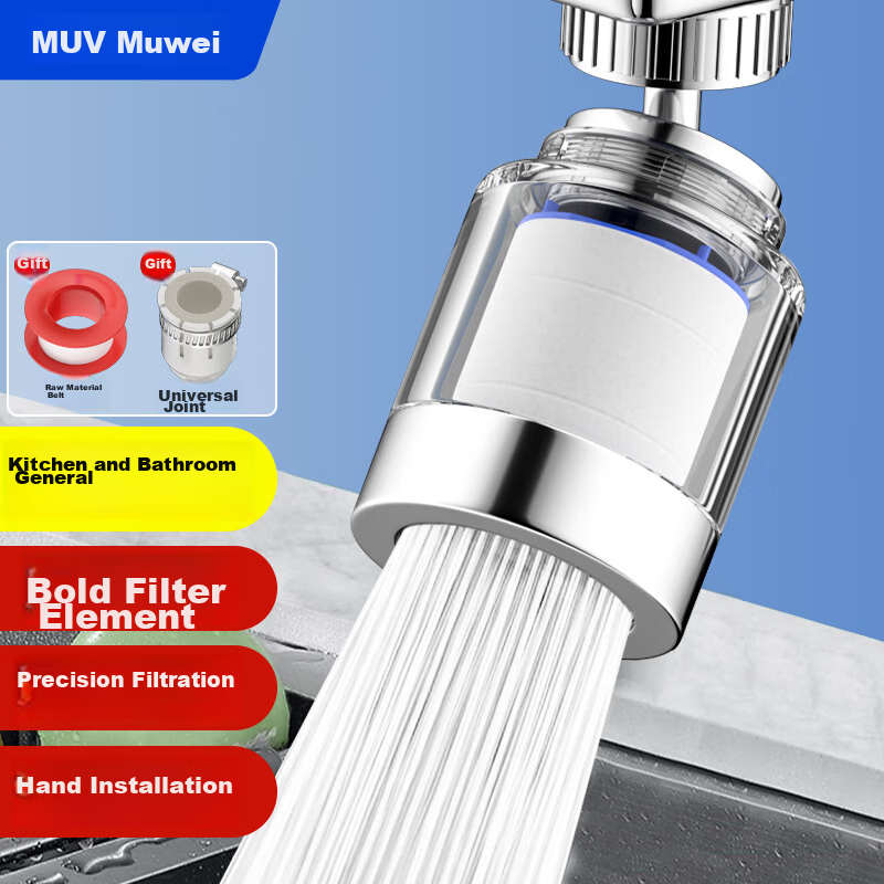 Muvi Faucet Aerator - 360° Rotating Water Filter Head