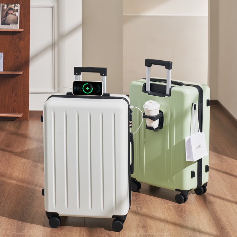 Paul Frank Suitcase - Men's & Women's Travel Trolley with USB and Cup Holder