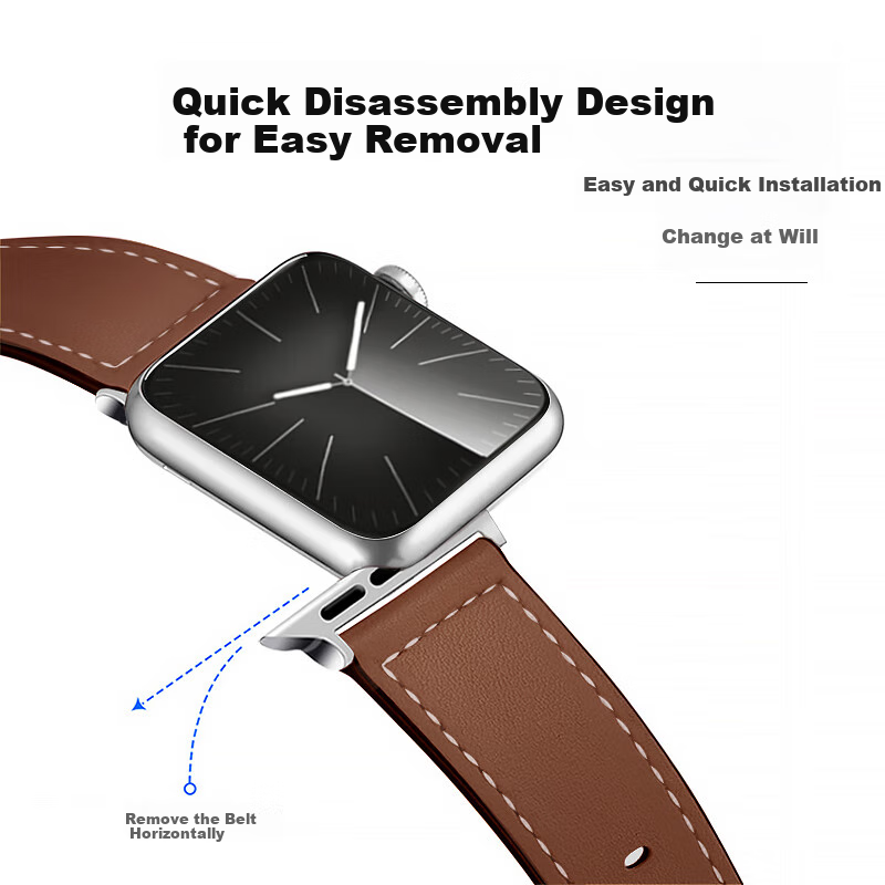 MSSM Premium Leather Apple Watch Band