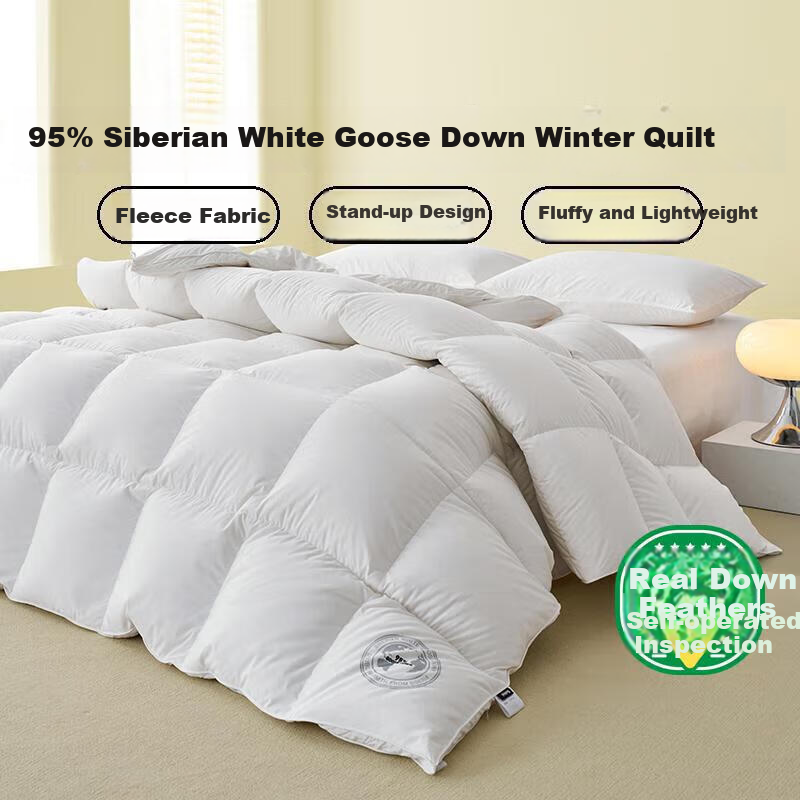 Dohia Down Comforter - 95% White Goose Down Winter Warm Quilt