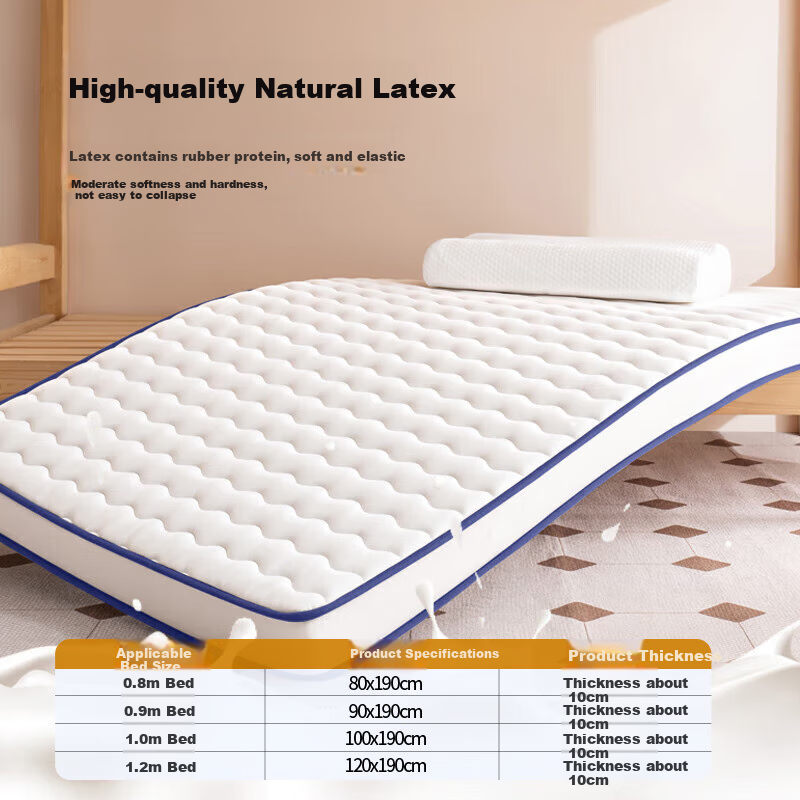 YALU&FREEDOM Latex Mattress Pad for Dorm Beds
