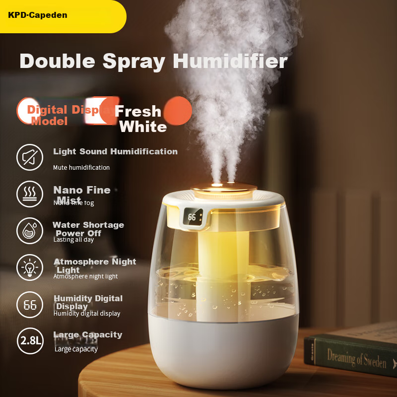 KPD Humidifier - Quiet Nano Atomization, Smart Display