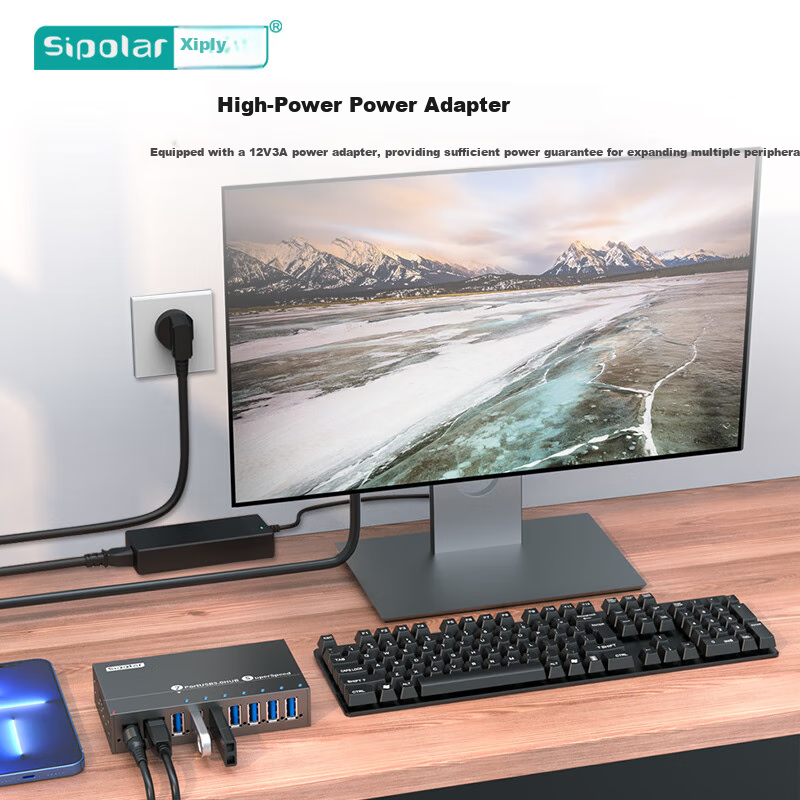 SIPOLAR USB3.0 Expansion Dock with 10 Ports