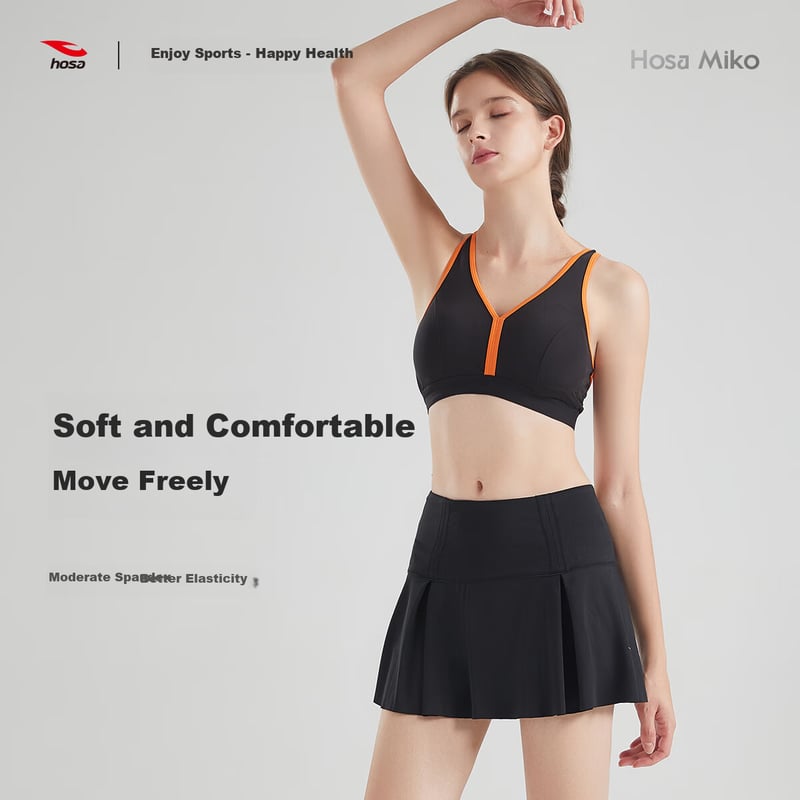 Hosa Seamless Sports Bra - Wireless Push-Up Bra with Back Design