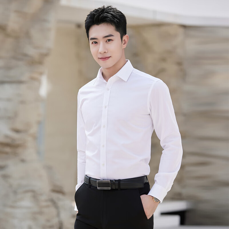 TELUOMAN Wrinkle-Free Short-Sleeve Shirt