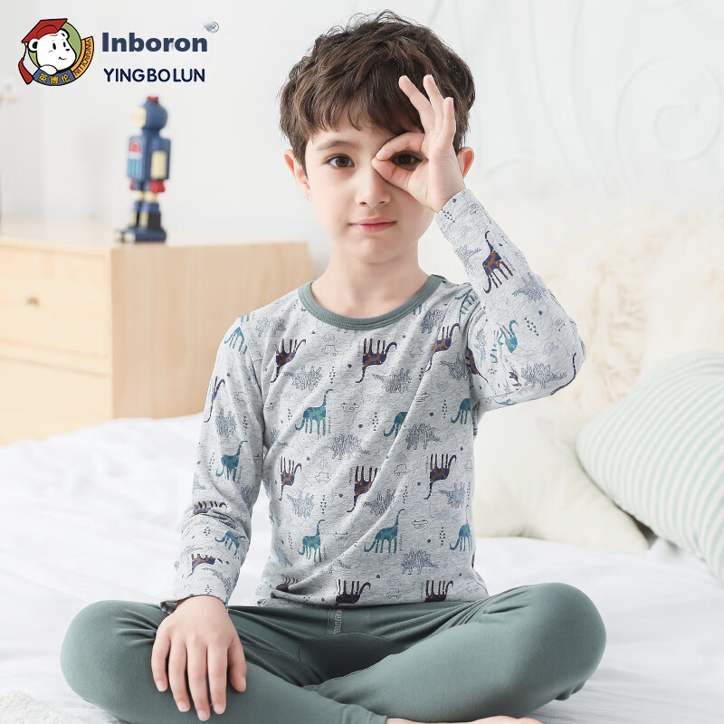 YING BO LUN Kids Thermal Set - Pure Cotton & Lycra
