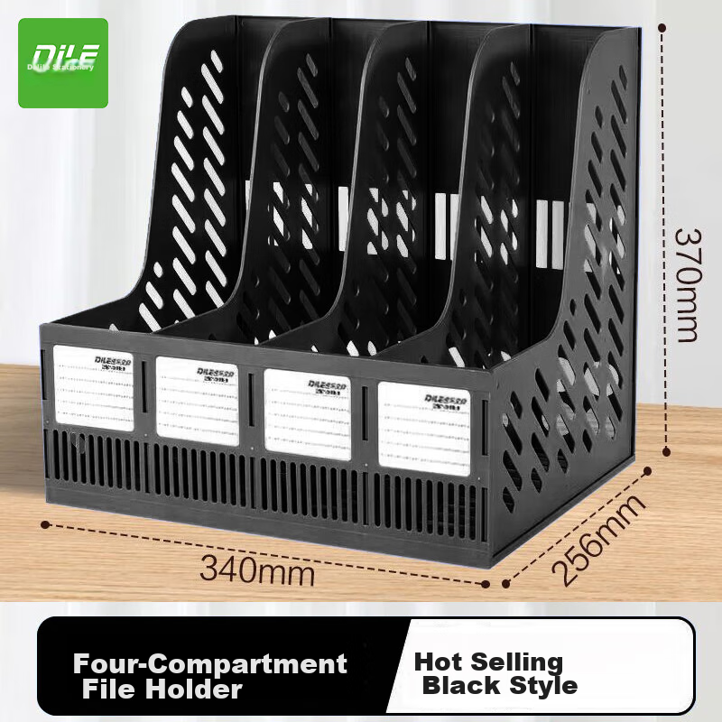 DiLe Four-Compartment File Tray