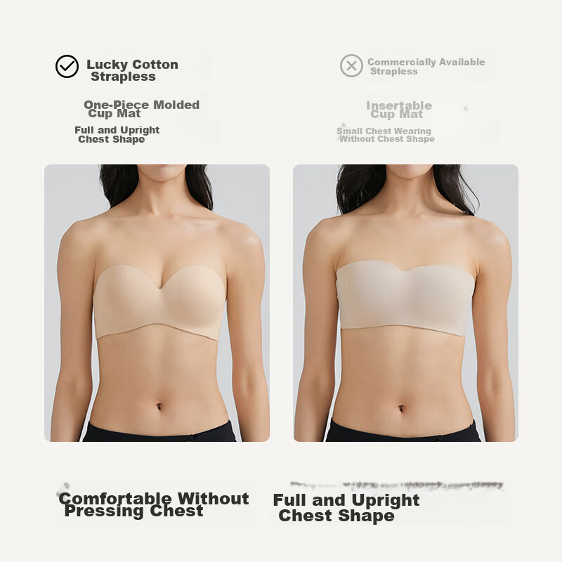 LUCKMEEY Strapless Push-Up Bra