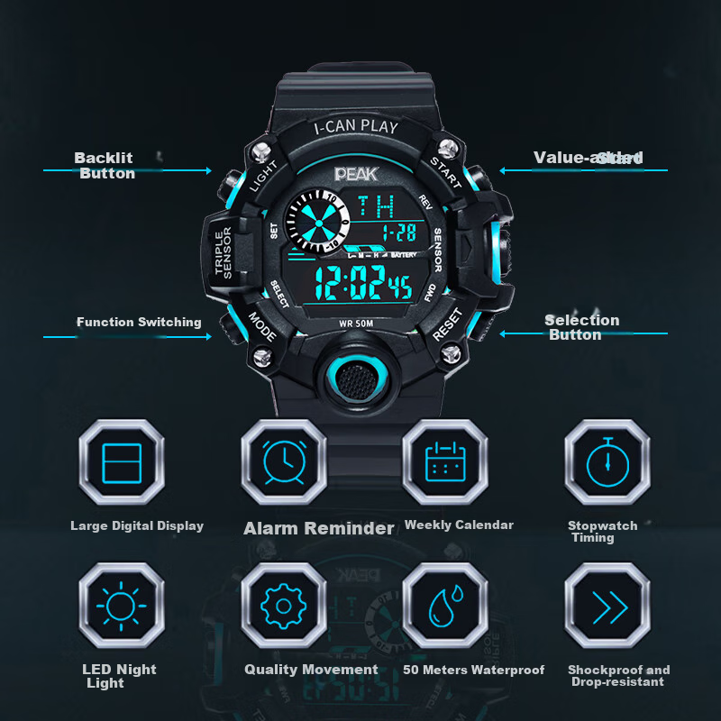 Pike Electronic Watch for Kids & Teens