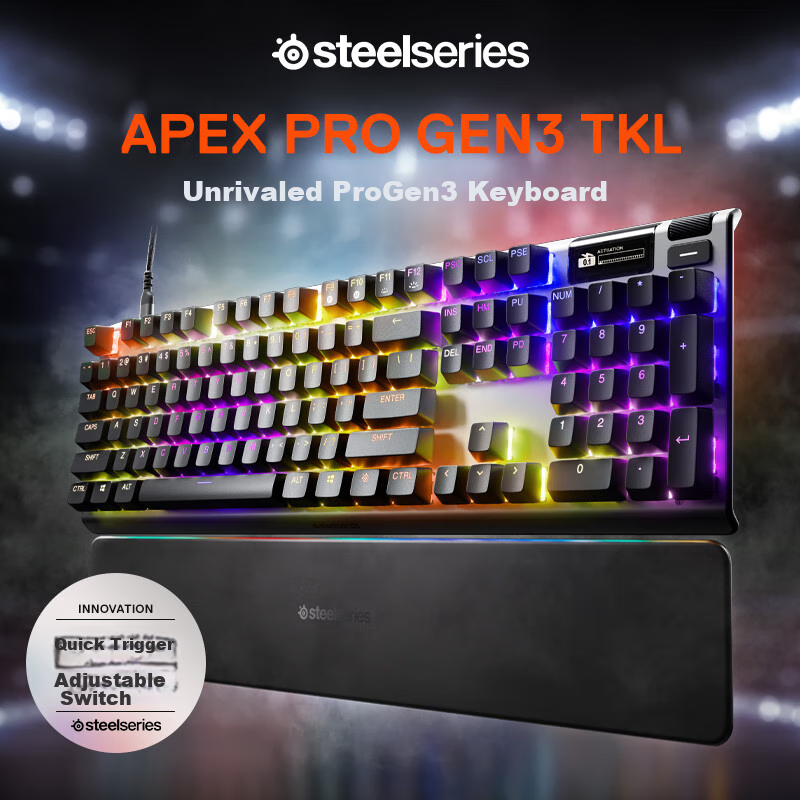 steelseries apex pro mini gaming keyboard