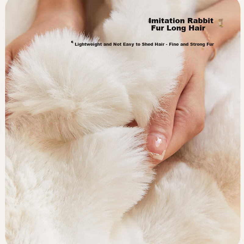 AVIVI Winter Plush Pillow - Cream Backrest with Support