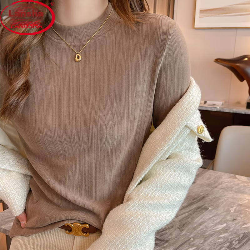 LangSha Elegant Base Layer Mid-Length Collar