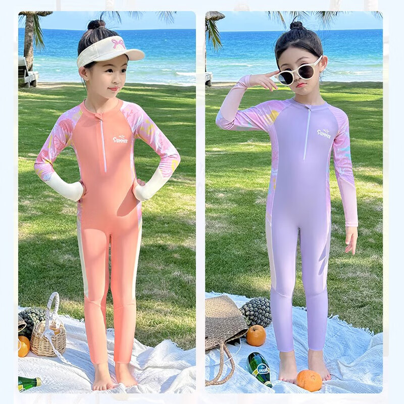 Youyou Kids Long Sleeve One-Piece Swimsuit