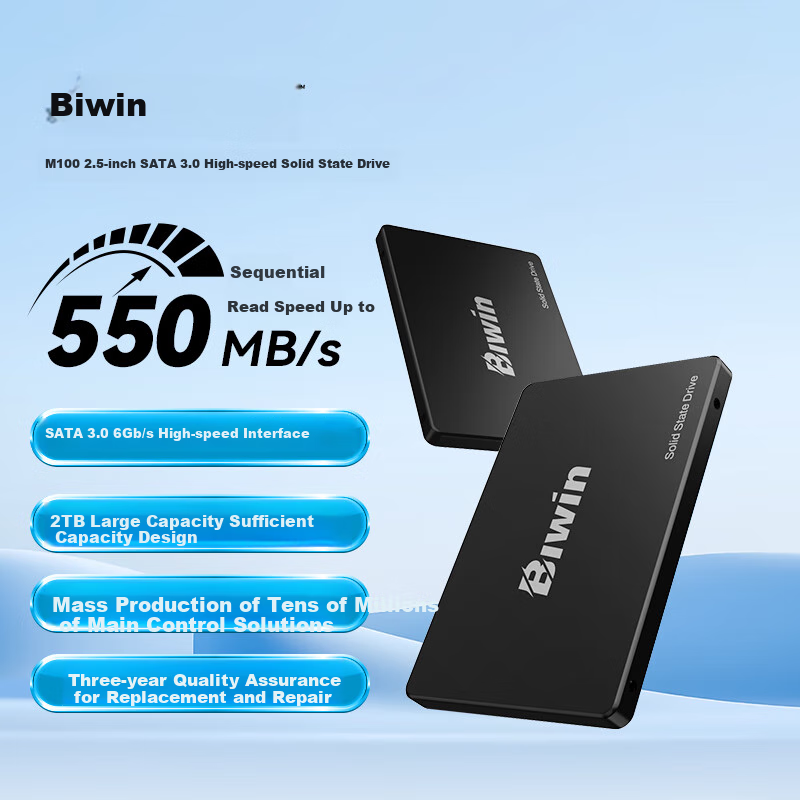 BIWIN M100 1TB SSD - High-Speed SATA 3.0 Solid State Drive