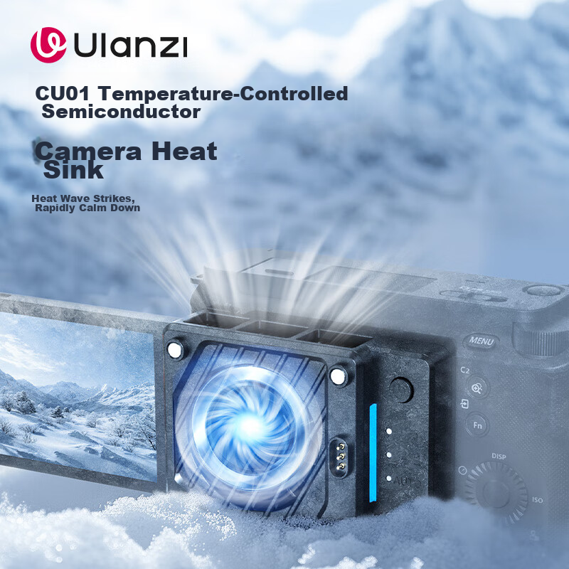 Ulanzi Camera Cooling Fan for Sony ZV-E1, Canon R8, Fuji XS10