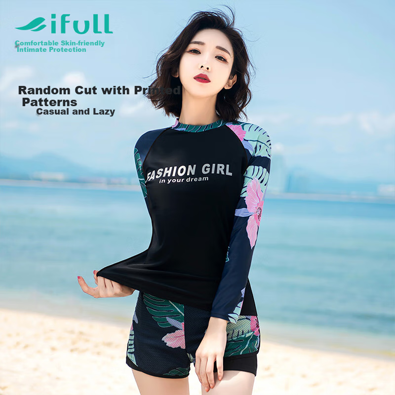 Yifu Women's Slimming Long-Sleeve Swimsuit