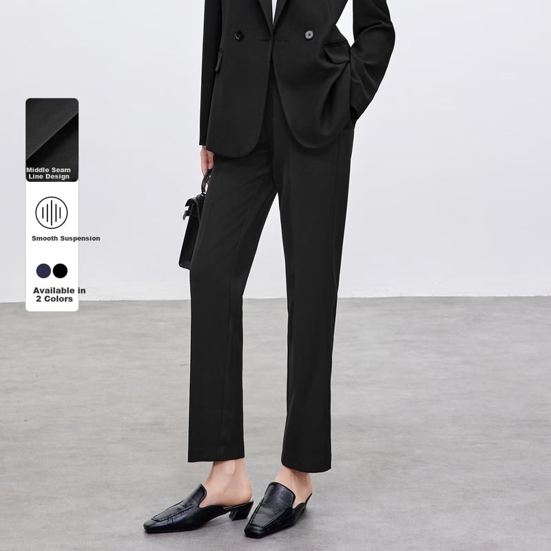 Sentubila Business Black Casual Pants for Women