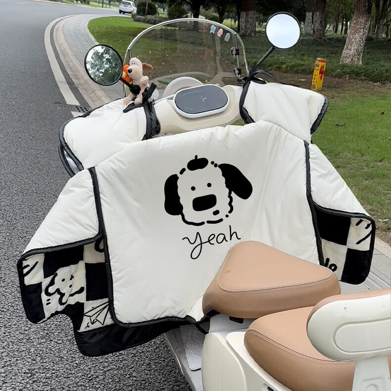 Fanyejia Electric Scooter Windshield Cover - Warm Windproof Fleece-Lined
