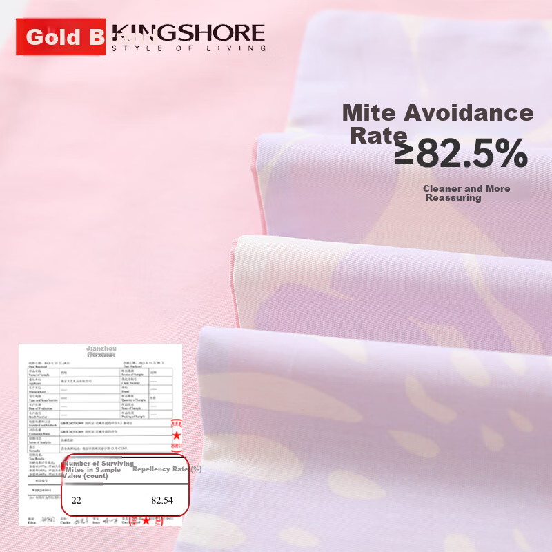 KING SHORE Pure Cotton Antibacterial Pillowcase Set