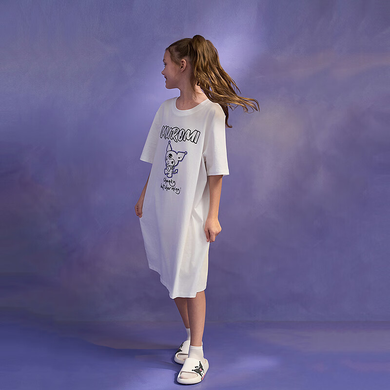 Aimer Kids x Kuromi Girls' Cool Cotton Loungewear