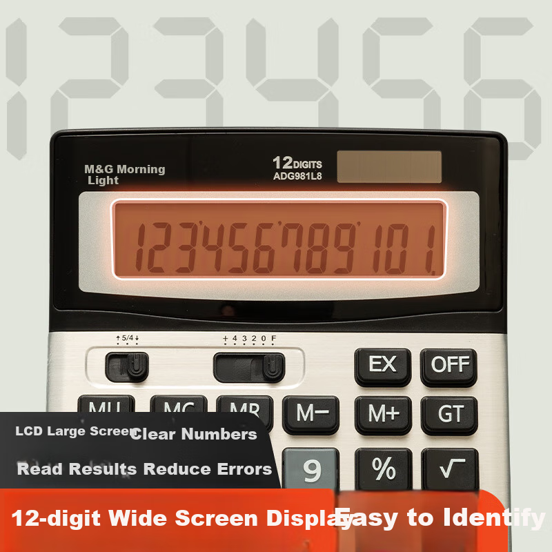M&G Super Popular 837 Dual Power Calculator