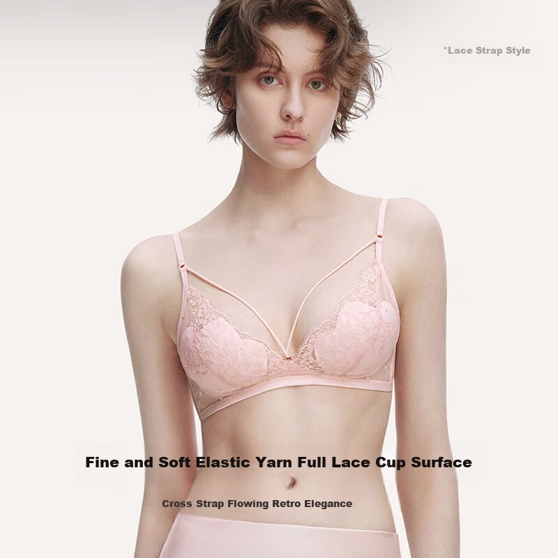 Ubras Sexy Push-Up Bra with Lace & Tulle, Cat Paw Cup Design
