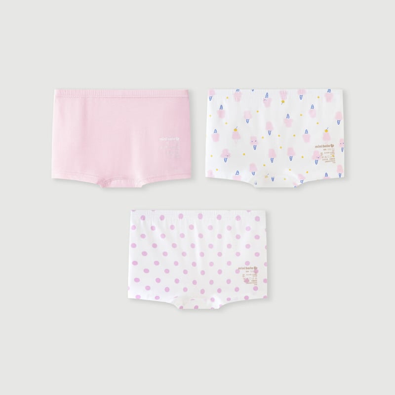 Minibala Girls' Pure Cotton Underwear