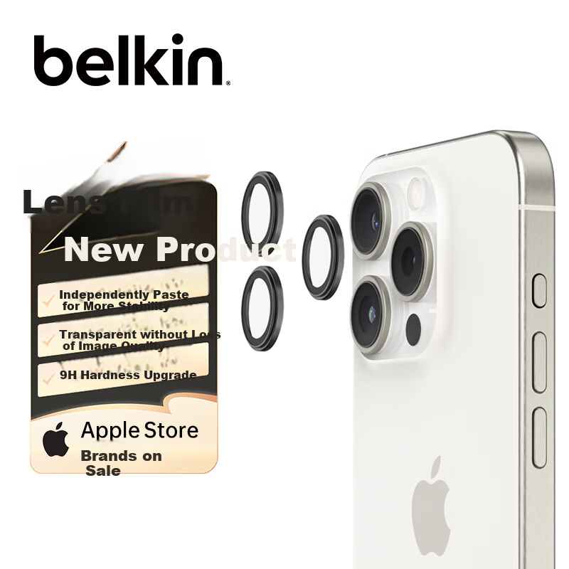 Belkin HD Anti-Scratch Camera Protector for iPhone 15 Pro/15 Pro Max