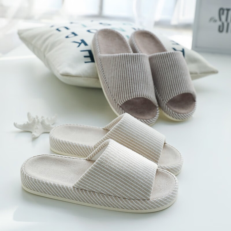 GUOLUOFEI Japanese Cotton Linen Slippers