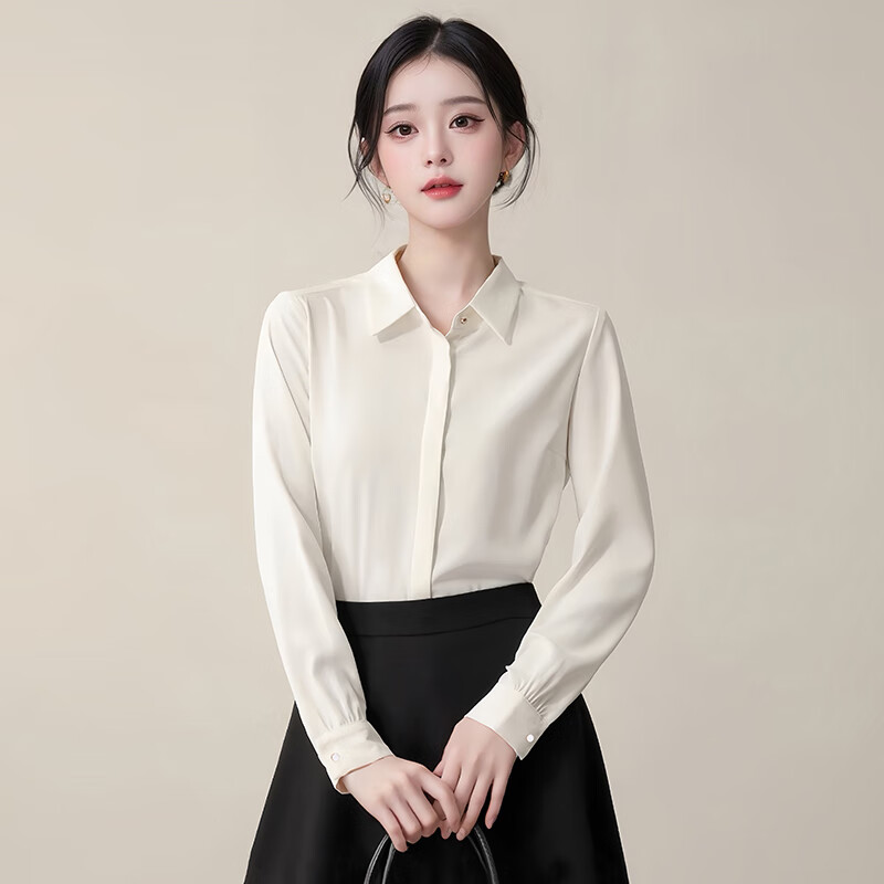 TELUOMAN OL Anti-Wrinkle White Blouse