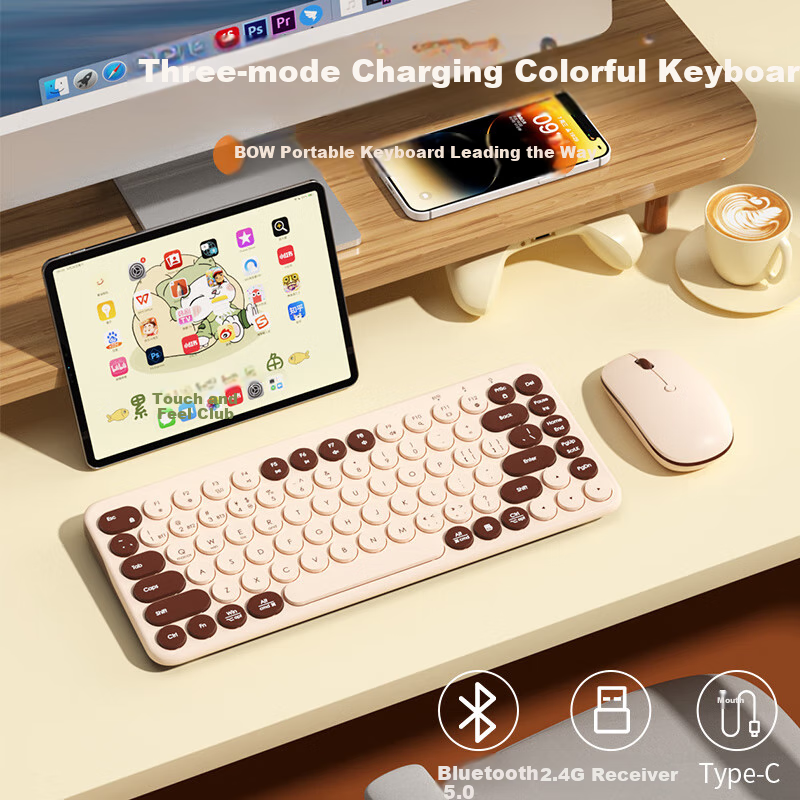 B.O.W Hangshi MK397DL Silent Keyboard & Mouse Set