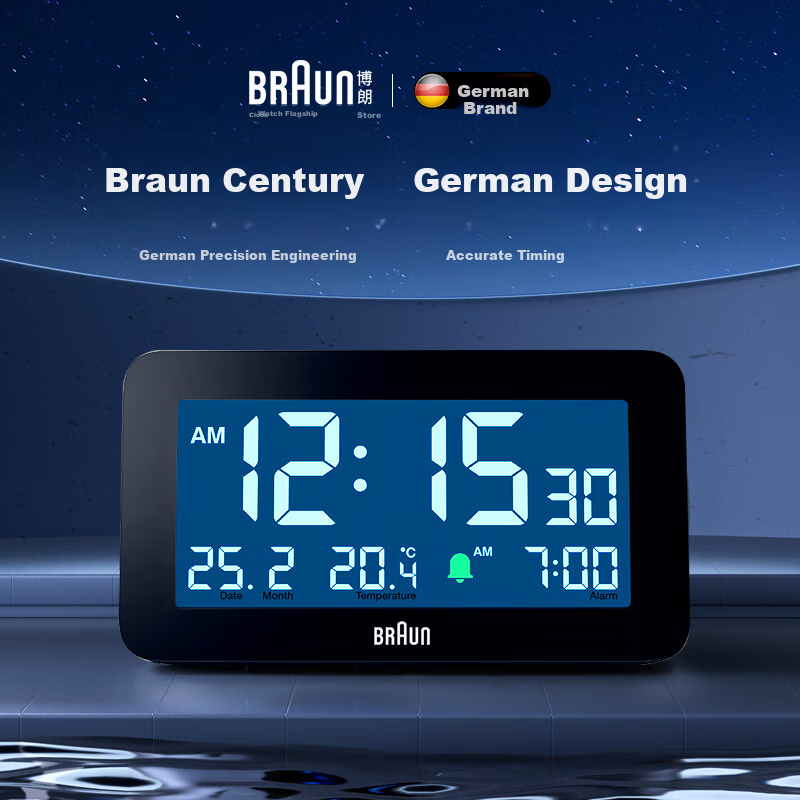 BRAUN Smart Alarm Clock 2025, Student Wake-Up Device