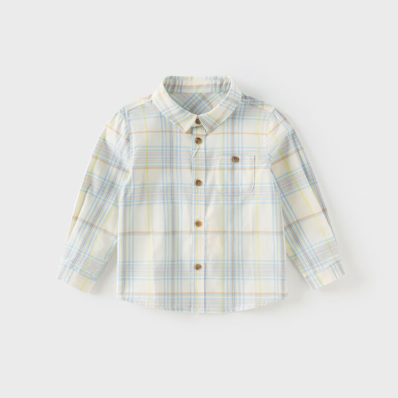 DAVE & BELLA Boys' Plaid Dress Shirt