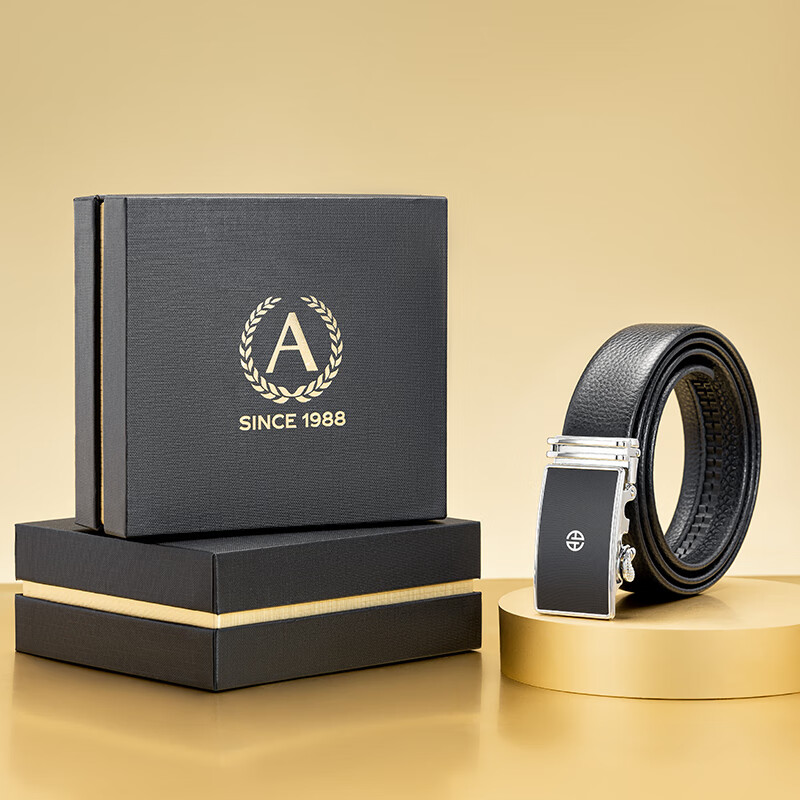 Aokang Men's Automatic Buckle Belt - Simple & Elegant Business Style